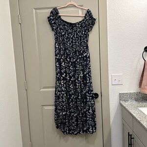 Floral off the shoulder dress